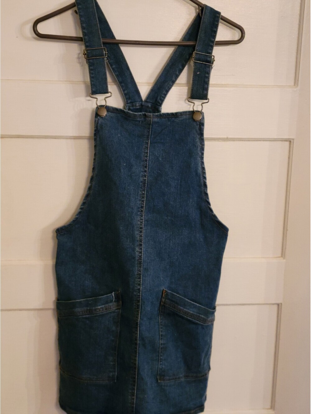 No Boundaries Junior Girls Bib Overall Denim Dress Size 3-5 S Summer Vacation